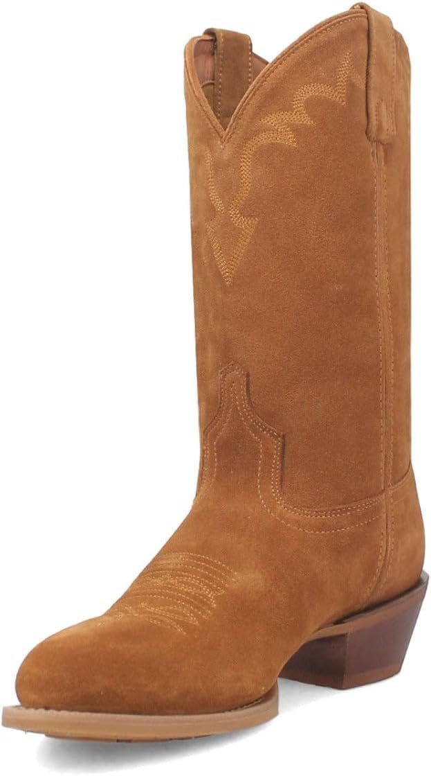 Laredo Mens Larkin Round Toe Pull On Casual Boots Mid Calf - Brown