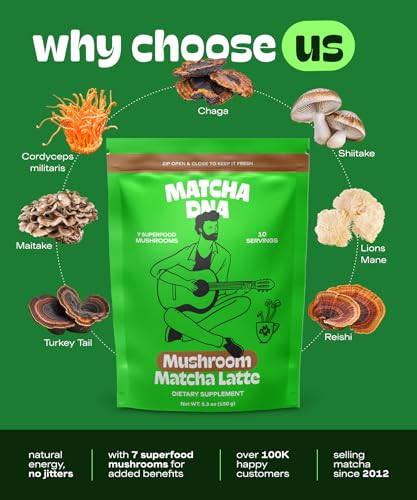 Té Matcha Bag 5.3 oz con Hongos Adaptogénicos miniatura 3