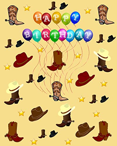 Line Dancing Happy Birthday Card A5