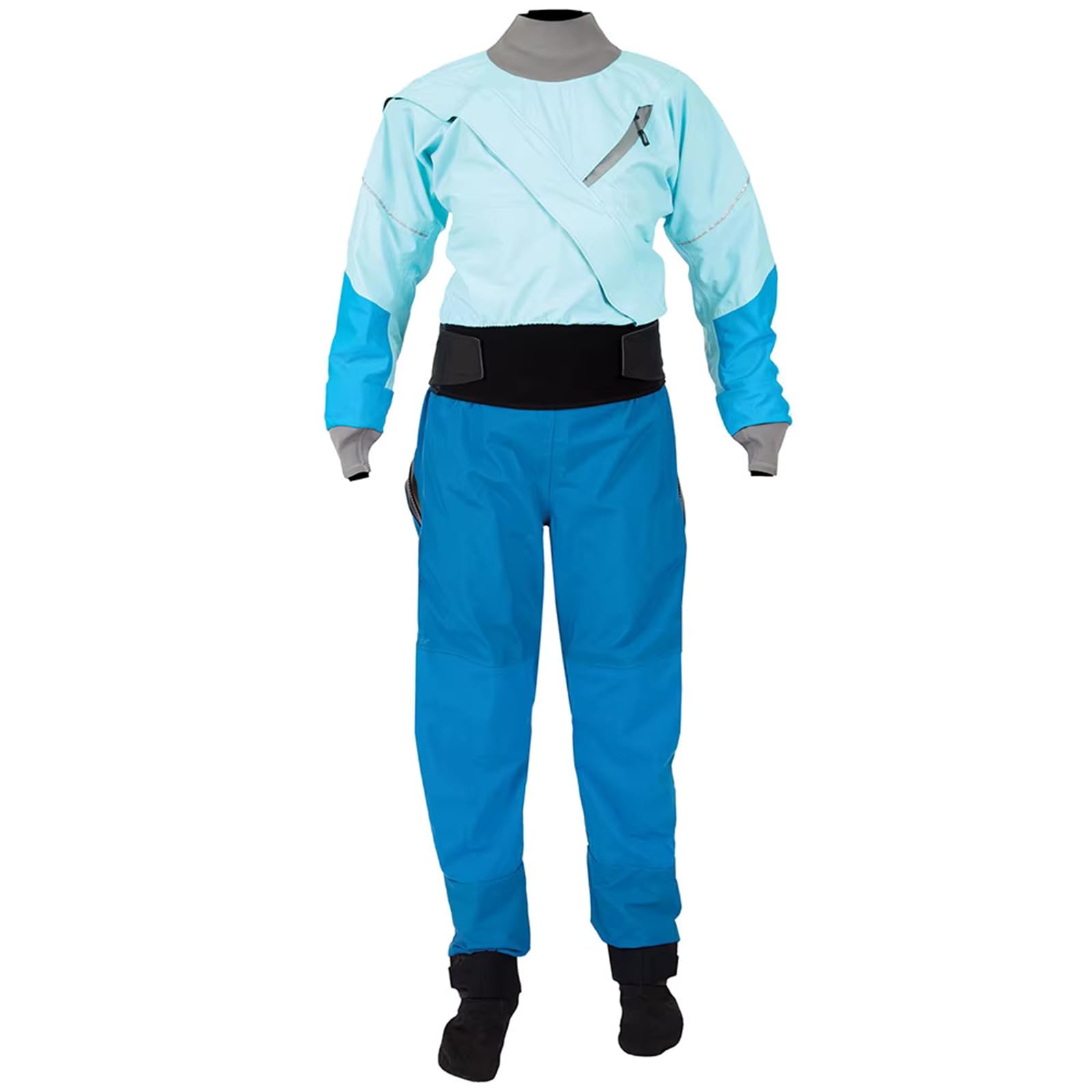 BEIAKE Kayaking Drysuit Latex Cuff and Built-in Latex Three-Layer Waterproof Material in Cold Day for Surfing, Rescue