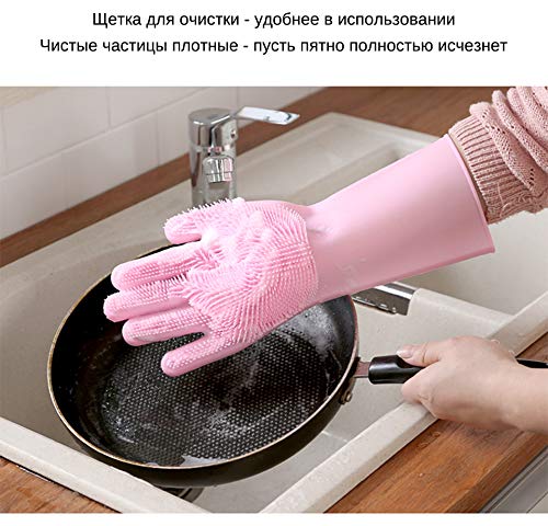 Zms Marketing Silicon Dish Washing Gloves Kitchen Gloves For