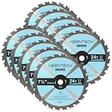 KEENTECH 7-1/4 Inch Circular Saw Blade 24T by 5/8' Bore for...