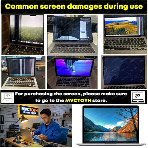 Image of A2992 M3 Screen Replacement for MacBook Pro M3 A2992 EMC 8407 | Retina 2023 Year Full LCD Screen Display Assembly MRX33LL /A MRX43LL /A MRX53LL /A (Silver)