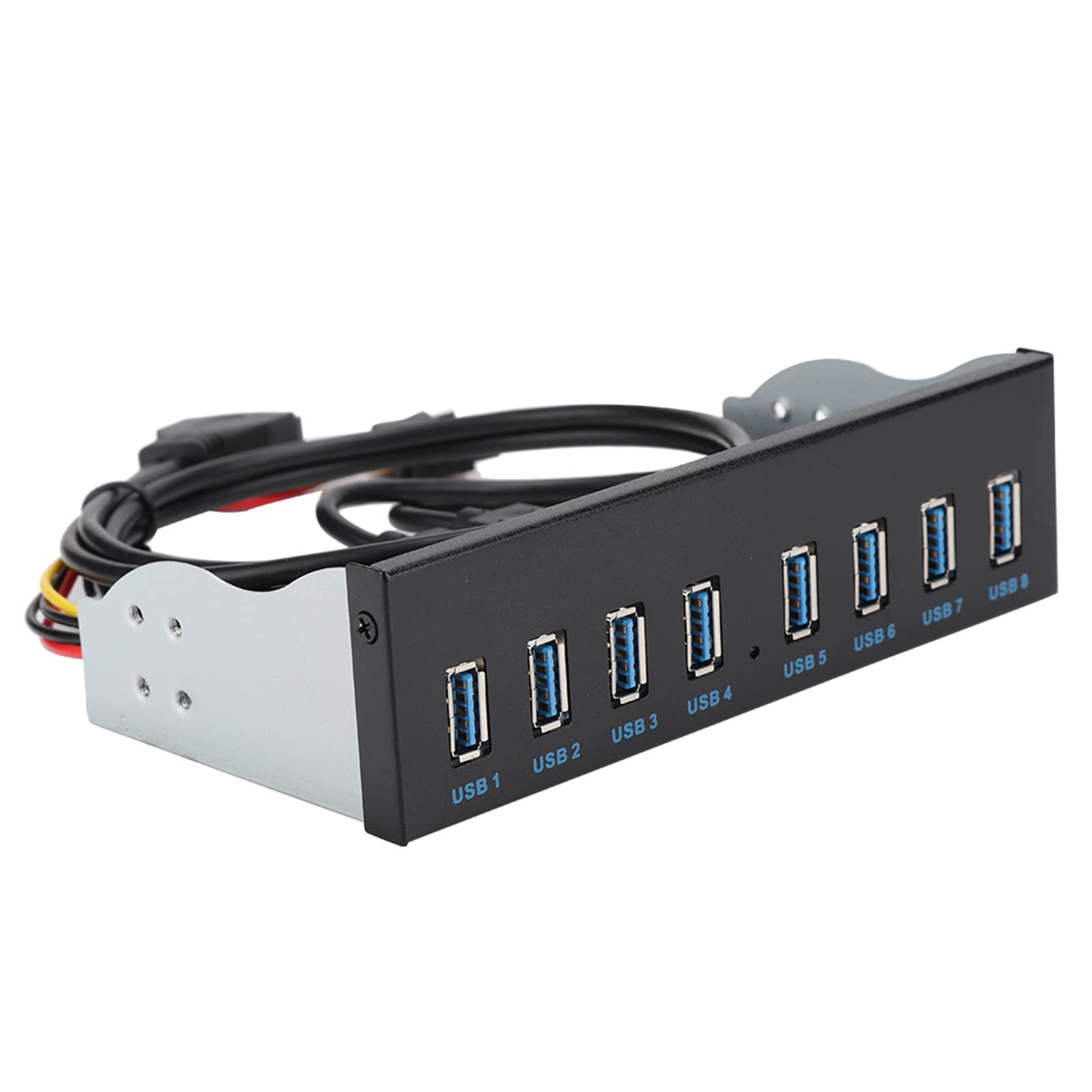 Hub USB 3.0 Alimentato, Hub USB 3.0 19PIN a 8 Porte, Adattatore per Pannello Frontale del Computer PC di Espansione 'unità Ottica Compatibile con l'Espansione del Case