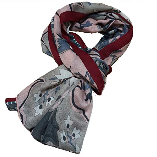 A.Wave A. Wave - Bufanda lisa de lana de cachemir con borlas y extremos a cuadros