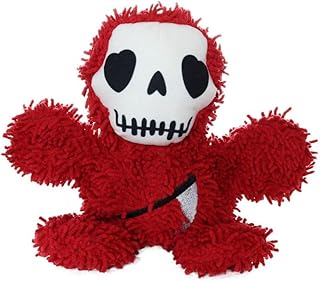 MIGHTY- Microfiber Ball Medium Grim Reaperâ€“ Halloween -Made with Squeaker Balls and Minimal Stuffing. Strong & Tough. Interactive Play. Machine Washable & Floats