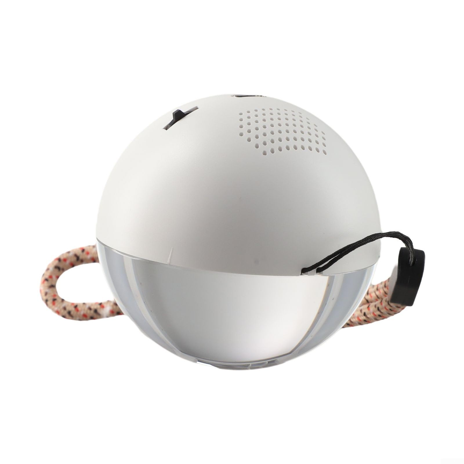 Boule vidéo de 7 cm avec lumière LED, mémoire numérique personnalisée pour anniversaires, mariages, décoration d'intérieur élégante (blanc)