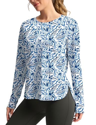 Image of Women's Sun Shirts UPF 50+ Long Sleeve UV Protection Shirt Lightweight Quick Dry Workout Hiking Tops for Women