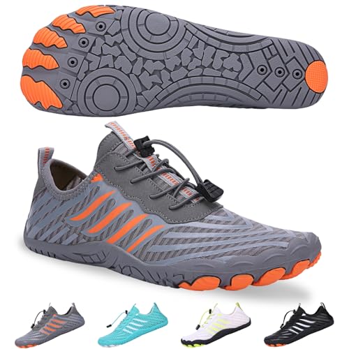 Image of SIOSNETA Hike Barefoot Shoes for Women Men, Breathable Non-Slip Athletic Footwear, Wide Toe Water Shoes for Hiking, Non-Slip Neuropathy Shoes for Women Men, Grounded Comfort wear