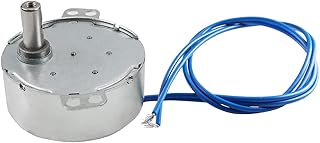 Fielect Synchronous Motor AC 110V 5-6RPM Turntable Motor CW/CCW Direction 4W TYC-50 Horizontal Hole Tapping Shaft