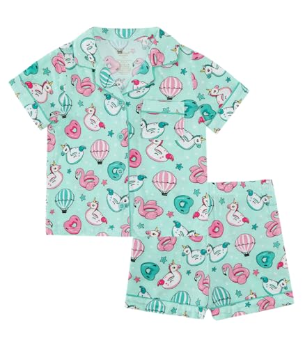 Image of Toddler Boys Girls Clothes Set Viscose from Bamboo Home Outfit Button Down Top Clothing Sets Soft with Pockets 2-5T