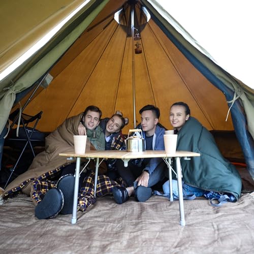 KingCamp Khan Camping Bell Tent 4m/5m Super Space Cotton Heavy Duty Waterproof Luxury Outdoor Pyramid Tent/4/8 Person Family Outdoor Full Season Cotton Camping Tent - Image 6