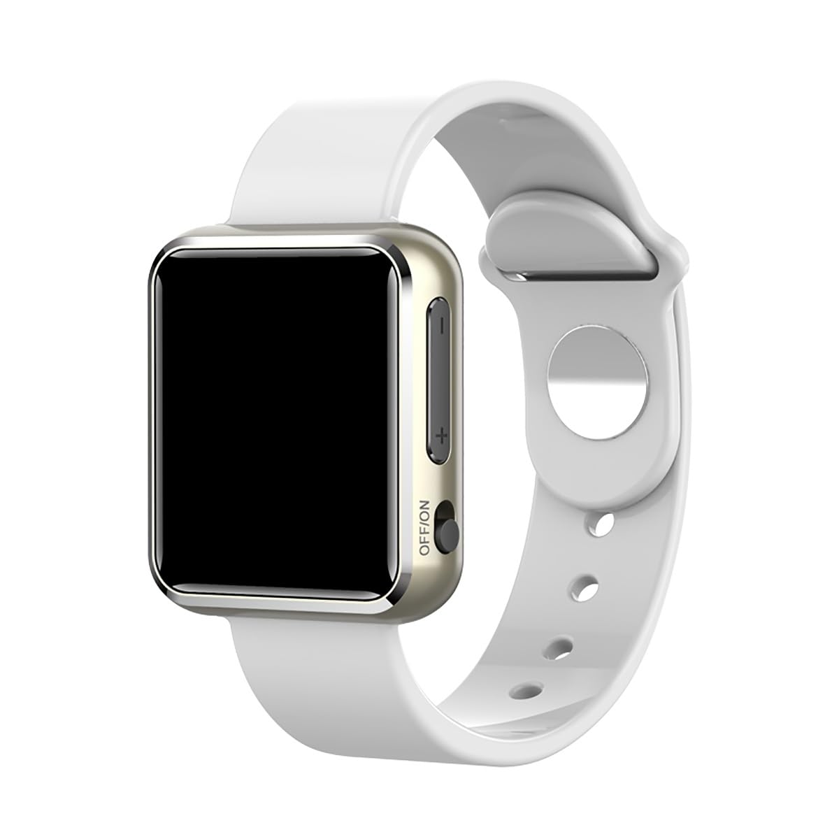 Bracelet Digital Voice Recorder Watch,AI Smart HD Noise Reduction Voice Activated Recorder Watch,Fashionable Appearance,Buttonless Design,One Touch Recording,Supports MP3, WMA, WAV ( Color : White , S