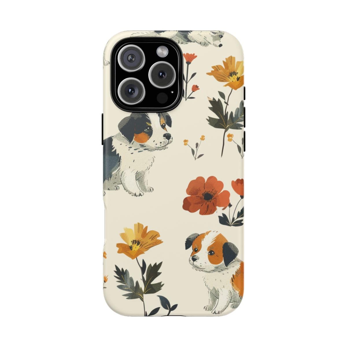 Coque iPhone 16 Pro Max chiot mignon pour style printanier - 5
