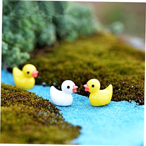 Toyvian Brinquedo Para Crianças Decoração 100Pcs Resina Mini Contas Pequenas Criança Patinhos Decora