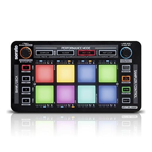 Reloop Neon - Controller Add-on USB per DJ con Drum Pad RGB ad Alte Prestazioni Sensibile alla Velocità, Plug and Play con Serato DJ (Nero)