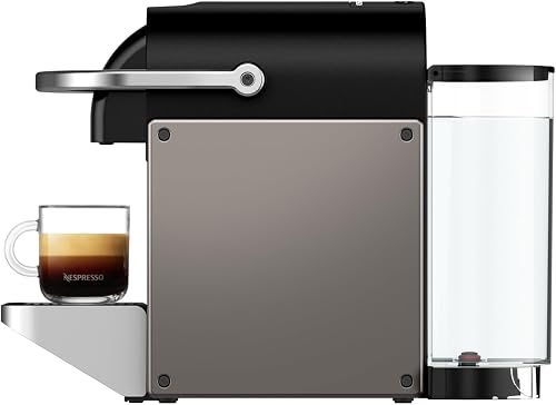 KRUPS Nespresso Pixie Titane - Machine à café Compacte & Kit de bienvenue - 6