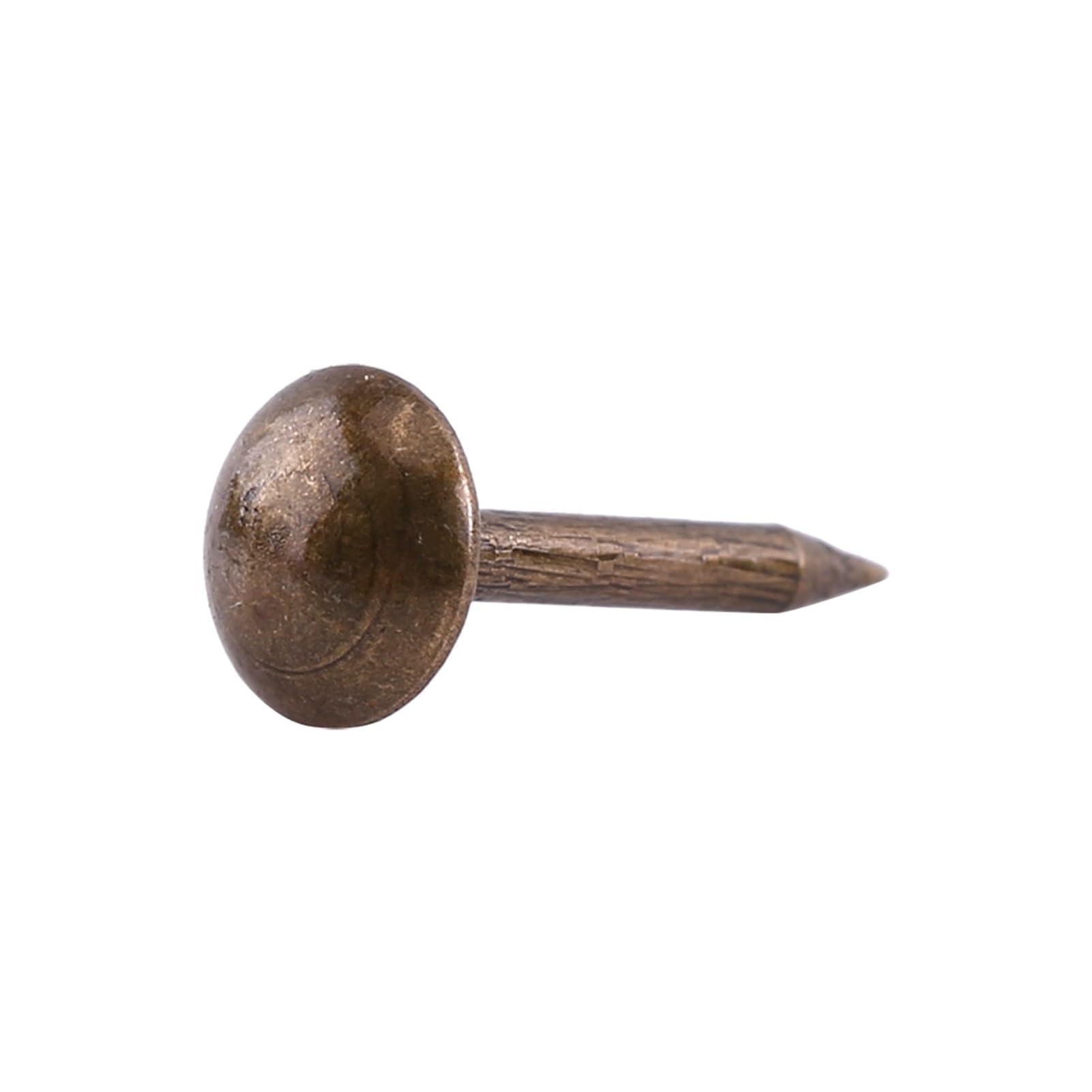 Hilitand 100pcs Upholstery Tacks Furniture Nails Pins Sofa Rivet Upholstery Pins Craft Thumbtack Tack,Antique Brass (6 * 14mm)