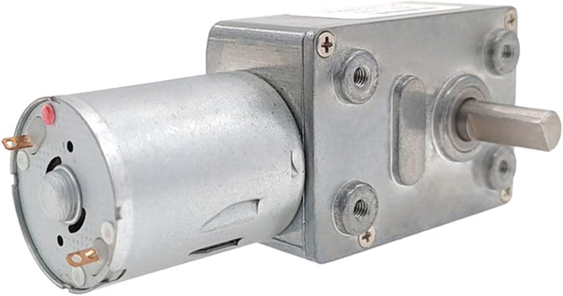 ZGY370 Worm Gear Motor JGY370 4632 DC 12V High Torque Worm Gear Reversible Turbo Metal Gear Reducer(50rpm)