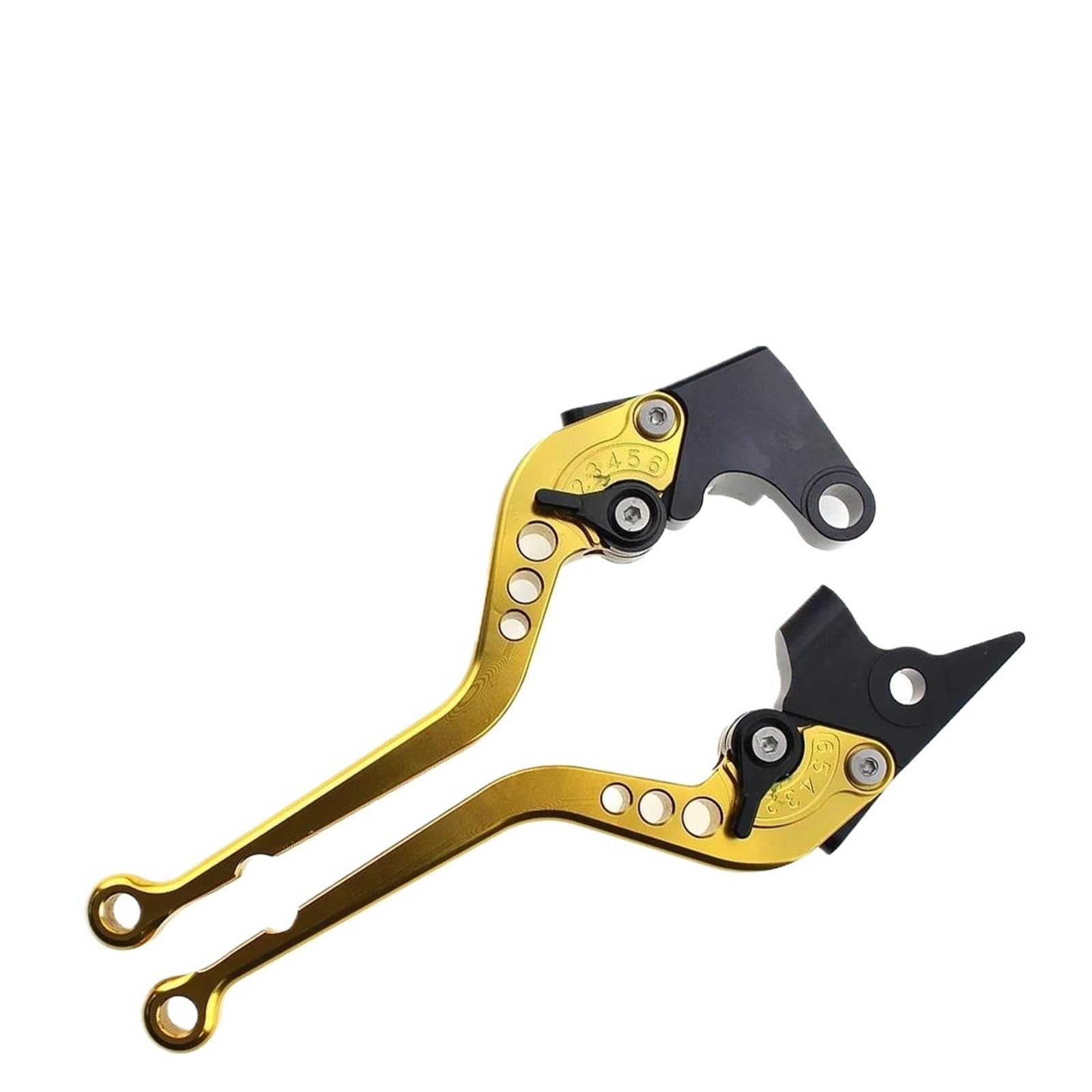 RVEVFBKBAL Motorcycle Brake Clutch Lever Adjustable Folding for Suzuki GS500 GS 500 1989-2007(Long Gold)