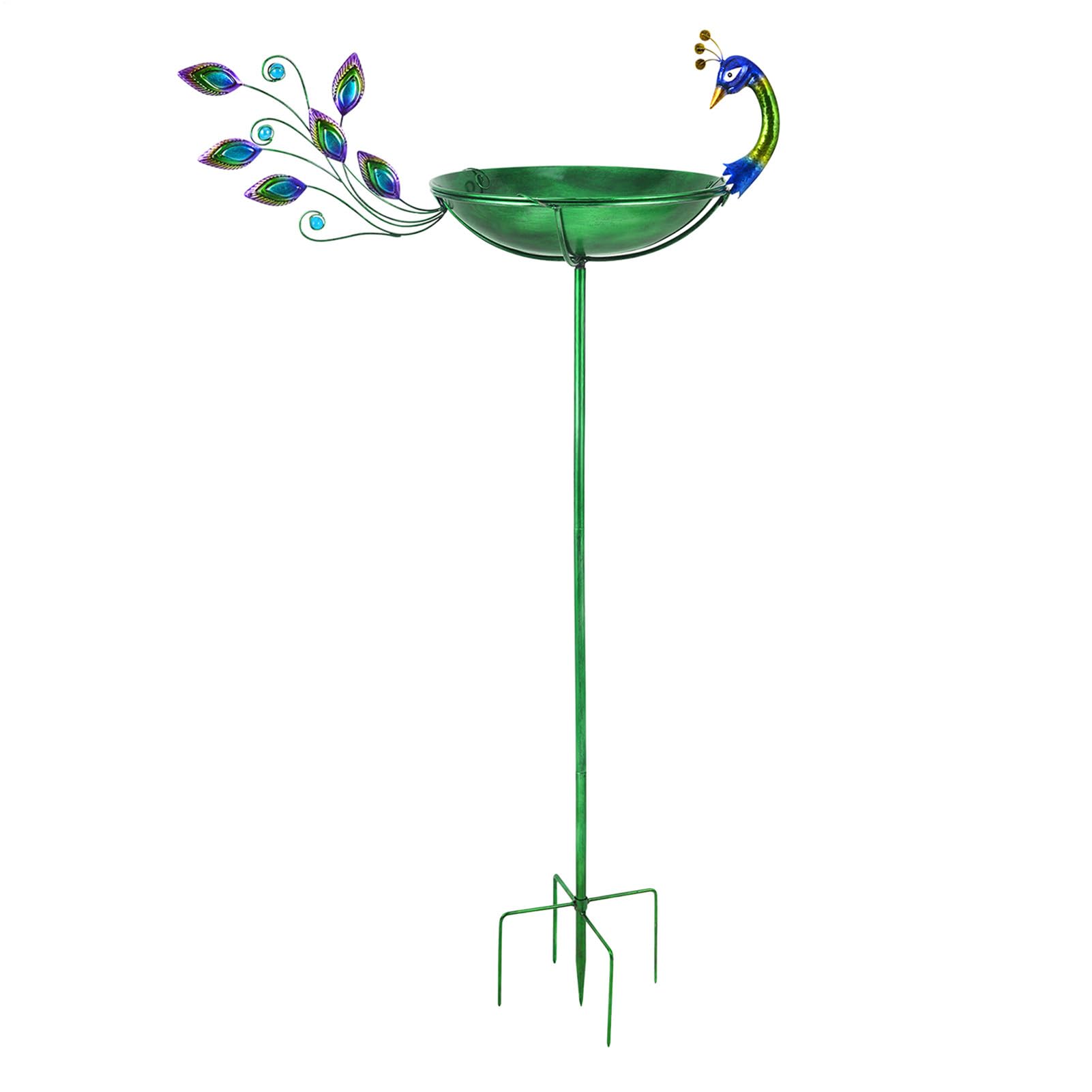 Bebederos Para Pájaros De Exterior Plato De Agua De Metal Con Diseño De | Bebedero De Aves Resistente A La Intemperie Para Balcón Terraza Patio Jardín Césped Decoración Colibríes y Estanq