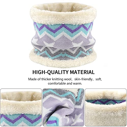 Image of Kids Toddlers Winter Hats Knit Warm Beanie Scarf Gloves Set for Boys Girls Age 2-7, Pompom Cap Neck Warmer Fleece Lined Gifts