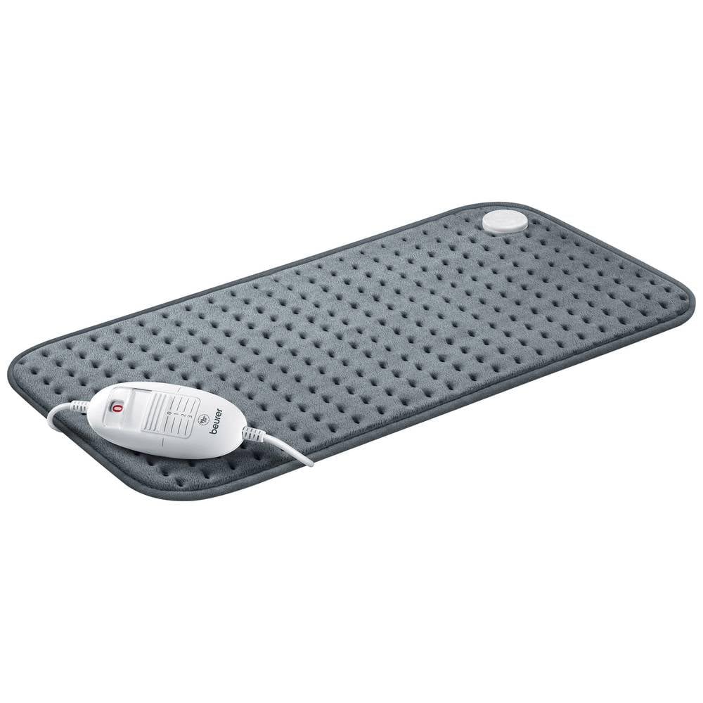 Beurer HK 123 Plush Heating Pad with 3 Temperature Levels and Auto Shut-Off Machine Washable Made in Europe XXL Size 60 x 30 cm