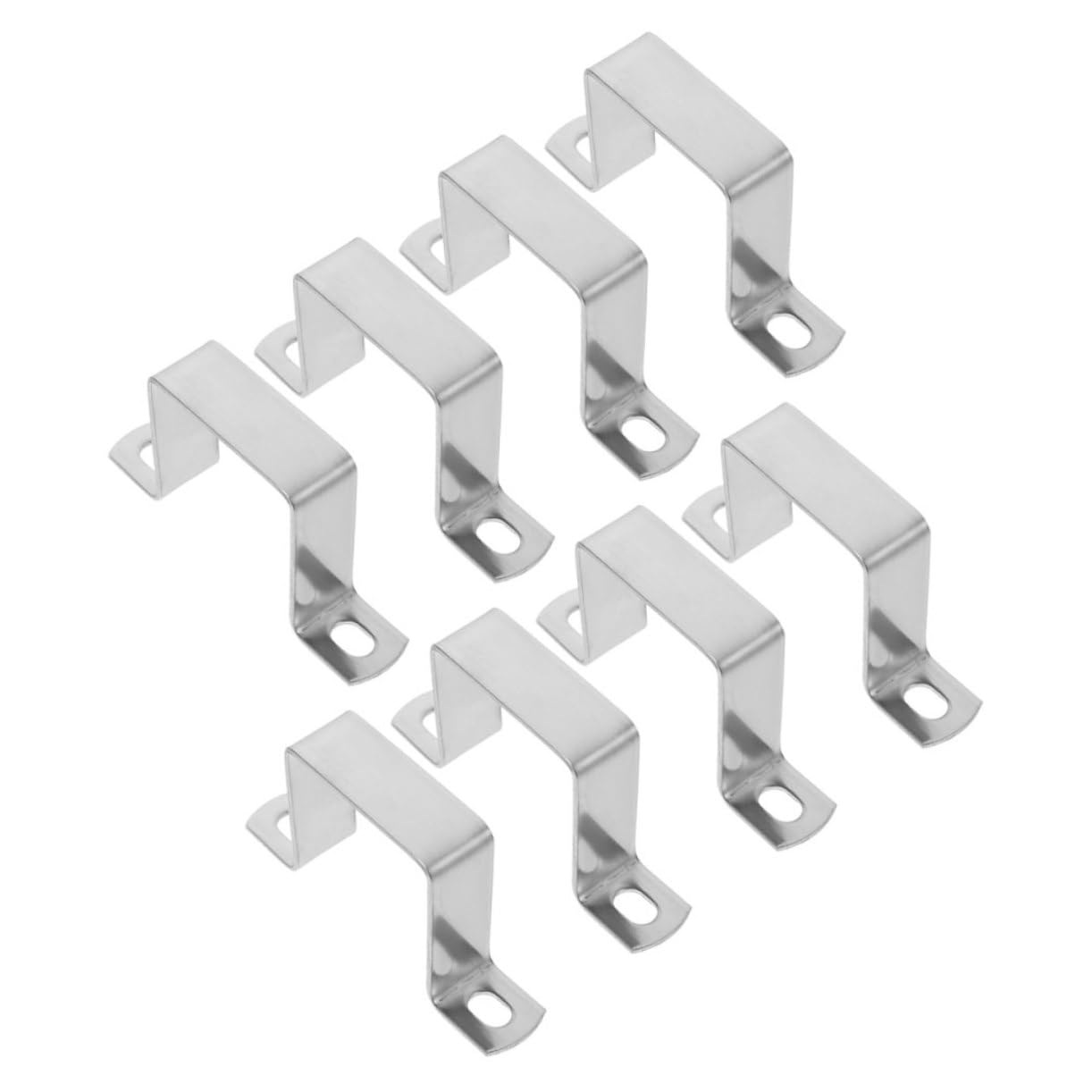 4 ensembles Collier De Serrage Carré Pour Conduit Collier De Serrage Pour Tuyau Pour Tuyau Flexible Fixation Pour Support De 8 pièces * 4