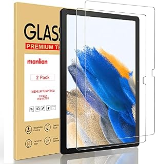 manlian [2-pack Screen Protector for Samsung Galaxy Tab A8 2021 10.5 Inch (SM-X202/X205), Premium Tempered Glass Film.