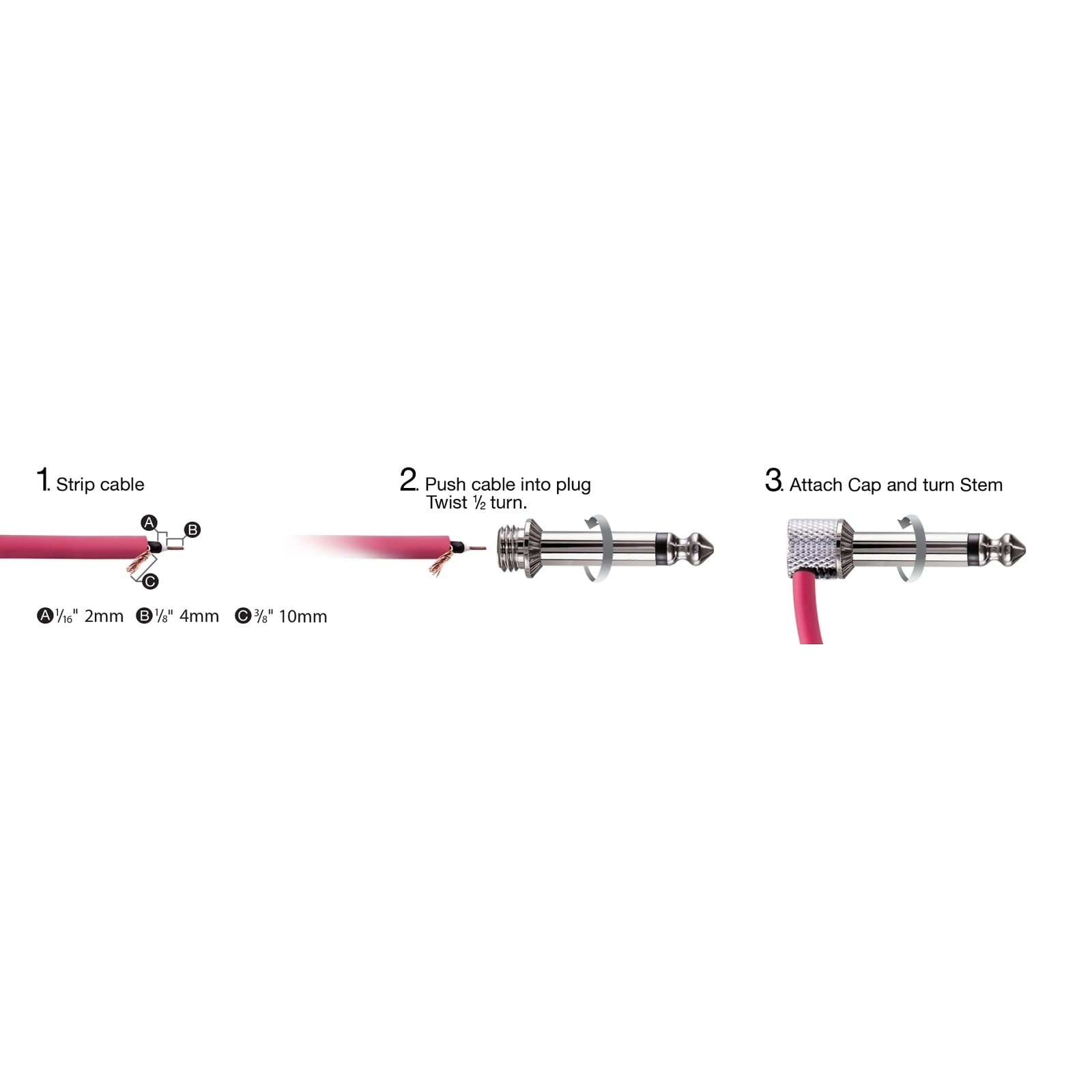 Lava Cable TiightRope Solder-Free - Kit de 10 Unidades, Color Rojo