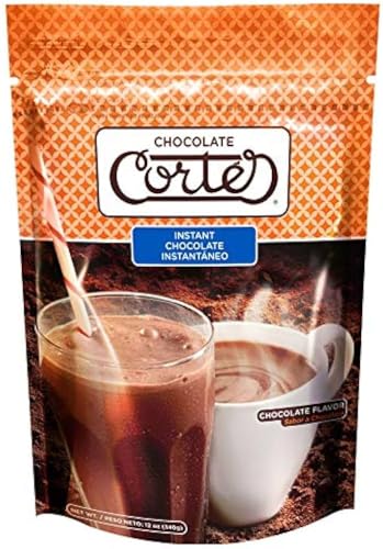 Cortes Instant Chocolate - Made in Puerto Rico by Cortes Hermanos - 12 oz Bag