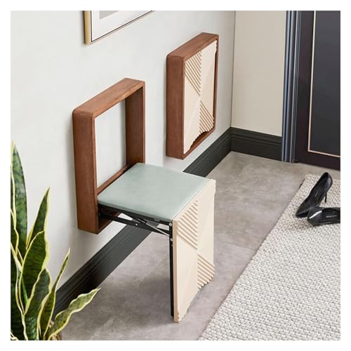 Mesa de pared plegable e invisible para optimizar pasillos estrechos 2