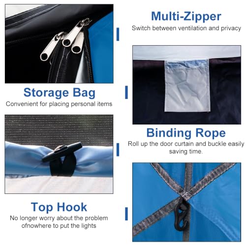 Tent de Camping anngrowy para 1 persona, instantáneo, impermeable, liviano, tipo domo, 4 estaciones miniatura 5
