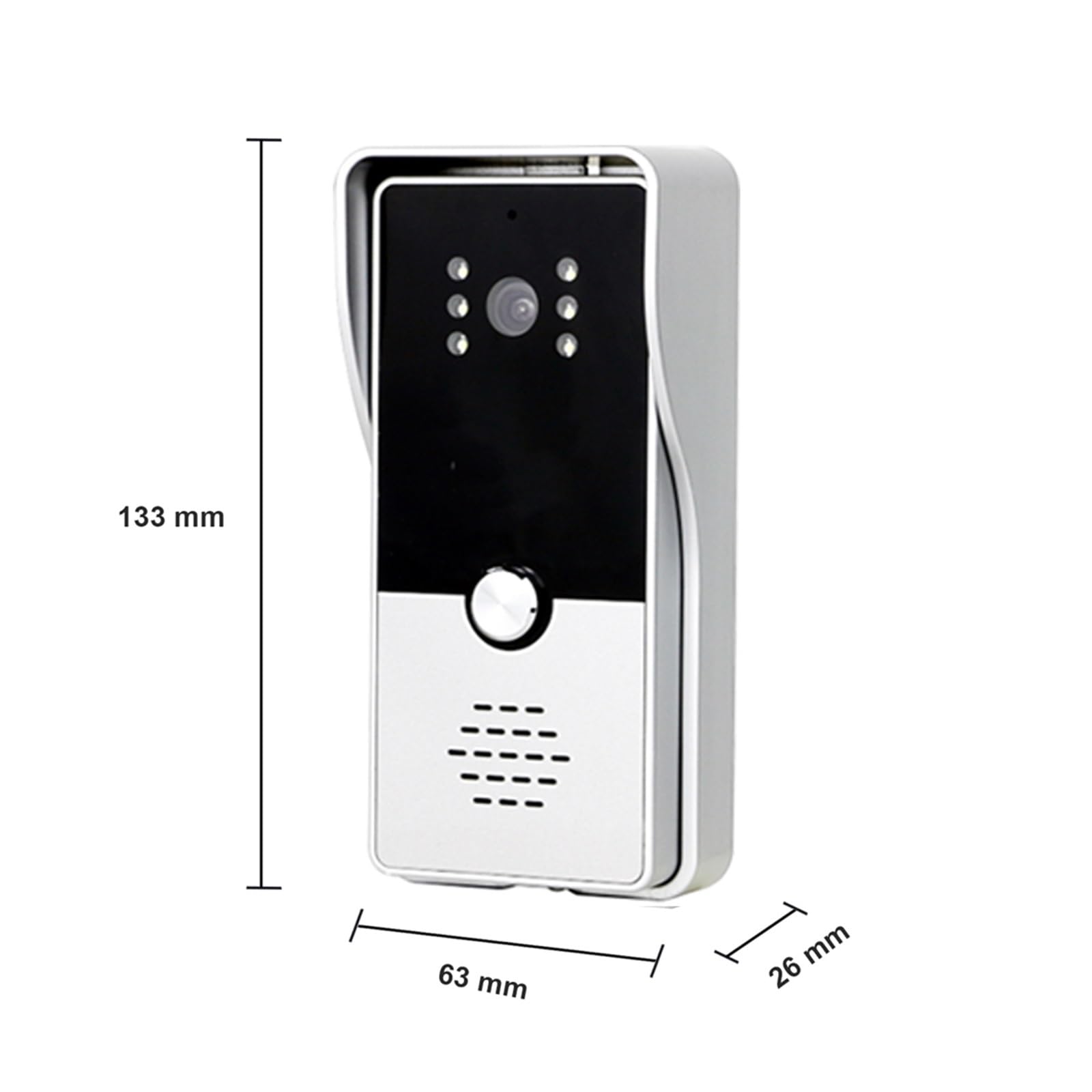 Ekran Dotykowy Wifi Bezprzewodowy Wideodomofon System Dzwonka Do Drzwi 1080P Nagrywanie Wykrywania Ruchu Różnorodne środowiska Domowe(Set 2 Add 32G TF Card)