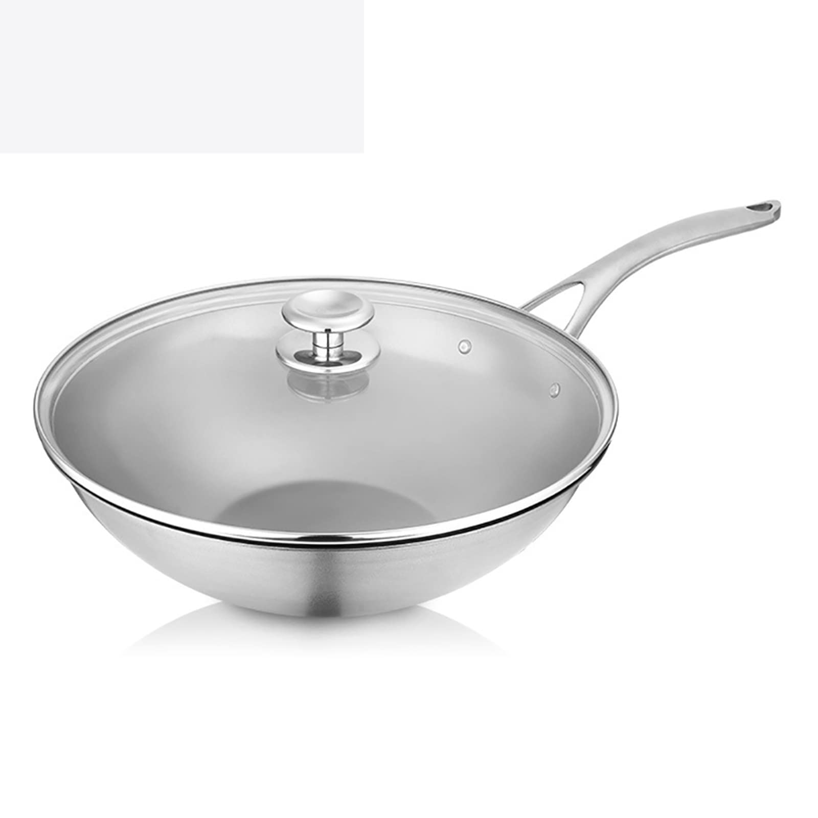 ASerZenith Pure Titanium Nonstick Skillet,10.2-Inch Frying Pan Uncoated Household Steak Omelet Household Induction Cooking