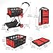 Multi Use Functional Collapsible Carts, Mobile Folding Trolley, Shopping Cart with Storage Crate, Portable Folding Cart, Shopping Cart Folding Trolley for Groceries, Home