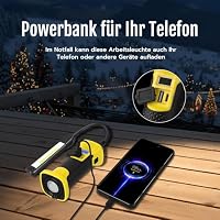 Mcbazel COB Arbeitsleuchte Schwanenhals Akku, Werkstattlampe USB-C Magnet – Ansicht 7
