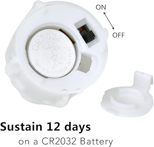 Miniatura 7 de eLander Velas LED de té sin llama con temporizador, 6 horas encendidas y 18 horas apagadas, 1.4 x 1.3 pulgadas, blanco cálido, paquete de 12