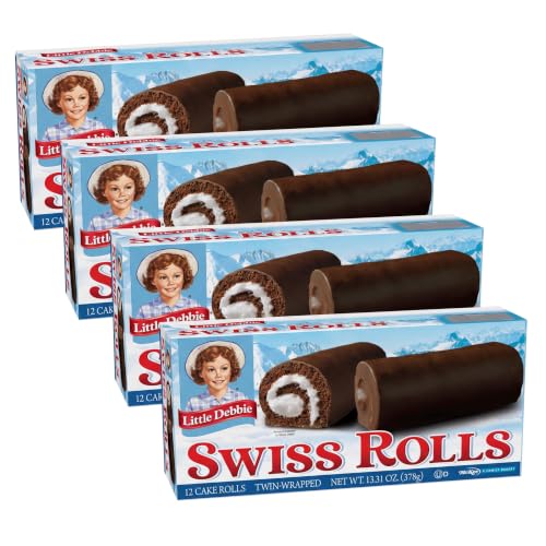 Little Debbie Swiss Rolls, 13 Ounce (Pack of 4)