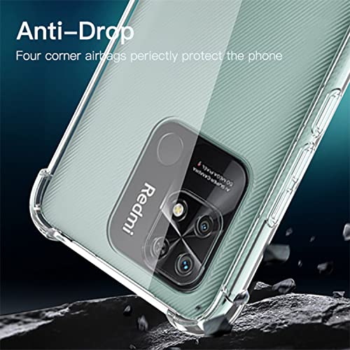 Kit Capa Anti Impacto e Película De Vidro 3D 5D 9D Compatível Para Xiaomi Redmi 10C
