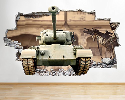 Tekkdesigns R069 Army Tank War WW2 Camera Smashed