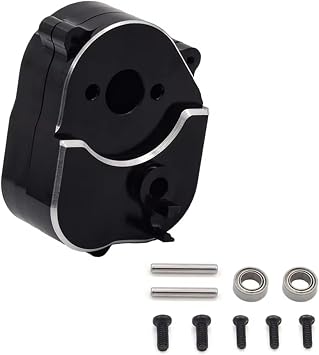 RC Parts Compatible with MN168 for MN82 for MN78 for MN99S Metal Transmission Metal Gear Box Gearbox Housing 1/12 RC Car Parts AccessoriesBlack