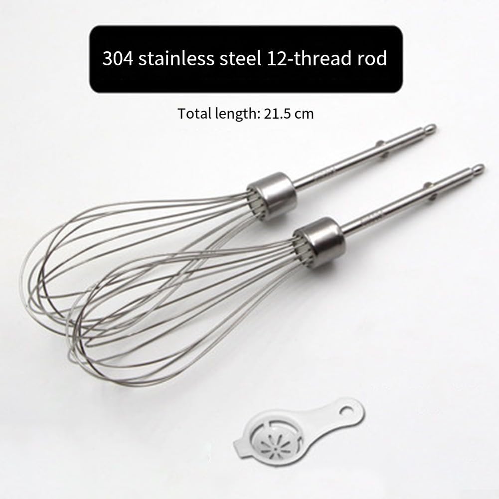 Accessoire de mixeur en Acier Inoxydable pour mixeurs plongeants, pièces de Rechange pour Blender et mixeur, Lot de 2, Compatible avec Les fouets