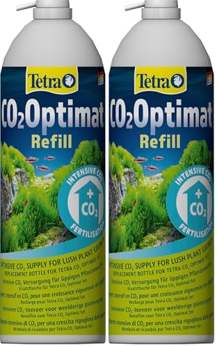 Tetra CO2-Depot - Ersatzflasche für CO2-Optimat zur Anreicherung des Aquariumwassers mit Kohlendioxid für prächtige Wasserpflanzen (Packung mit 2)