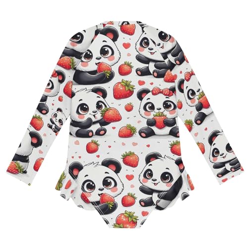 Image of Girls One Piece Swimsuits Long Sleeve Swimsuit Zipper Bathing Suits Swimwear
