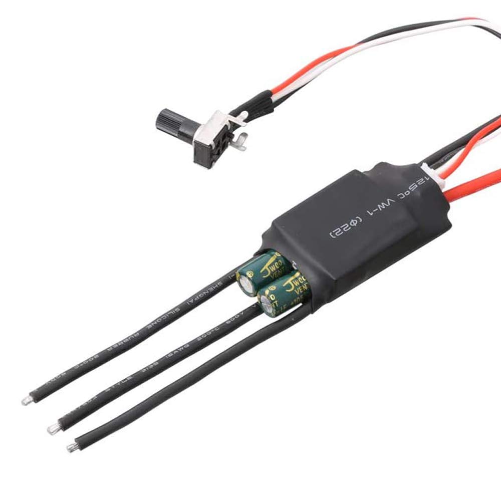 1 szt. trójfazowy trójfazowy DC 7-24V bezszczotkowy bezszczotkowy silnik BLDC ESC regulator prędkości z potencjometrem