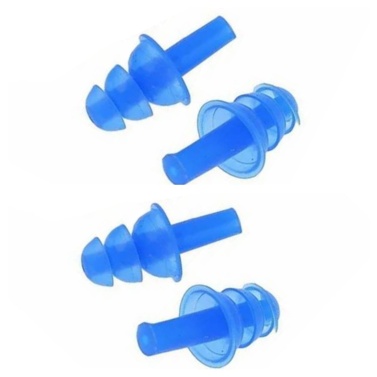 Reusable Silicone Earplugs Set of 2 – Soft Noise-Reduction Ear Plugs for Sleeping, Swimming, Travel & Work (Blue & Blue)-image-38