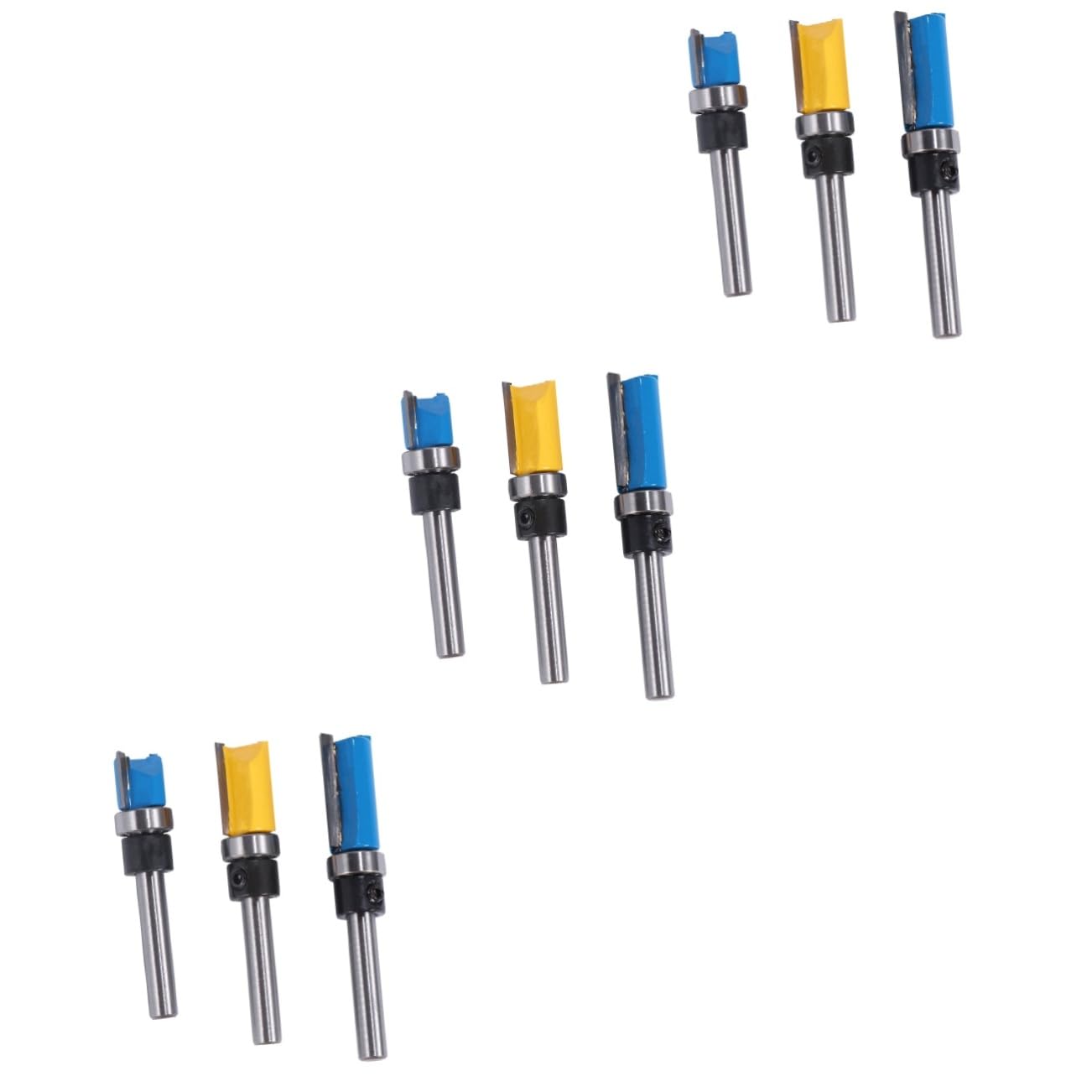 PRETYZOOM Fresas De Carpintería Router Cortadora De Madera Con Rodamiento Herramientas De Fresado Para Acabados Precisos Y Cortes Detallados 3 Piezas*3