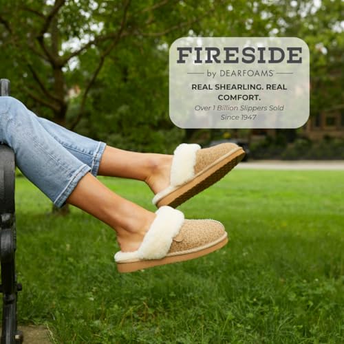 Image of Fireside by Dearfoams womens Sydney Genuine Shearling Scuff