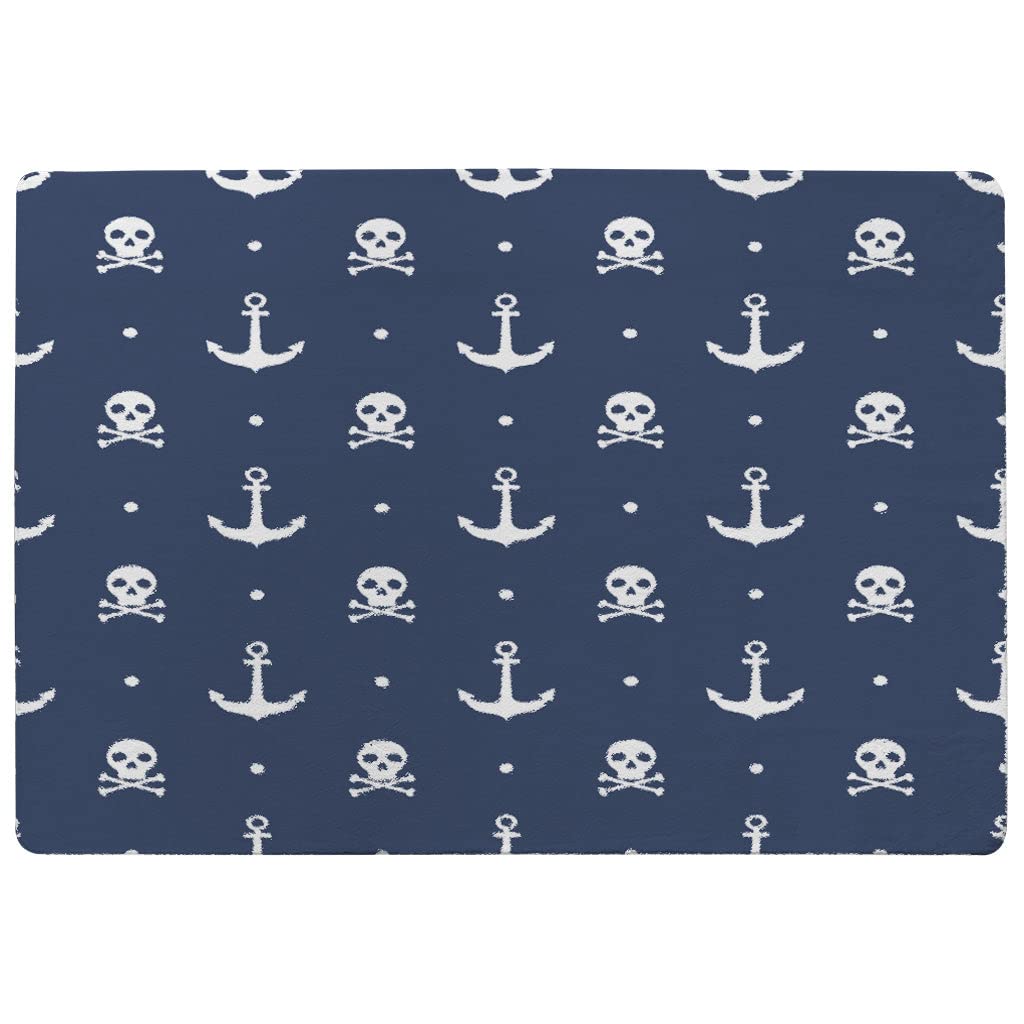 Tapis ancre style flibustier idéal pour chambre de geek ou salon